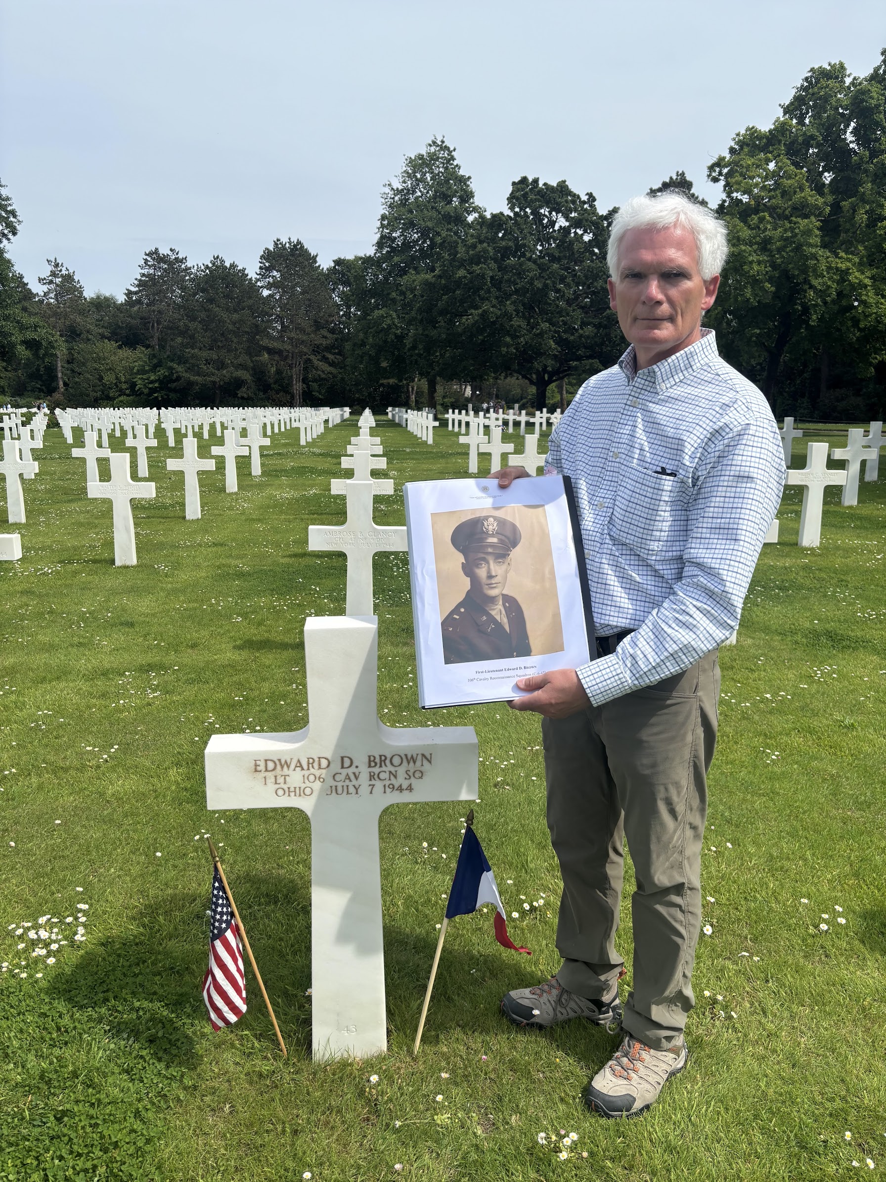 Latta Pays Tribute to Ohio Fallen Hero Edward D. Brown at Normandy American Cemetery