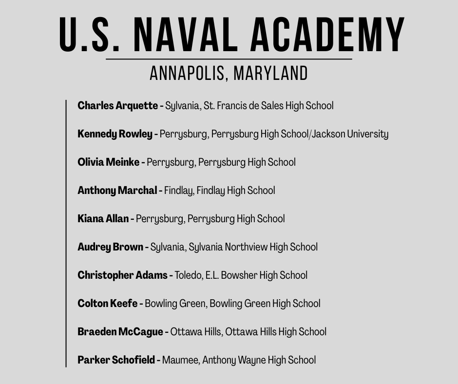 Service Academy Noms